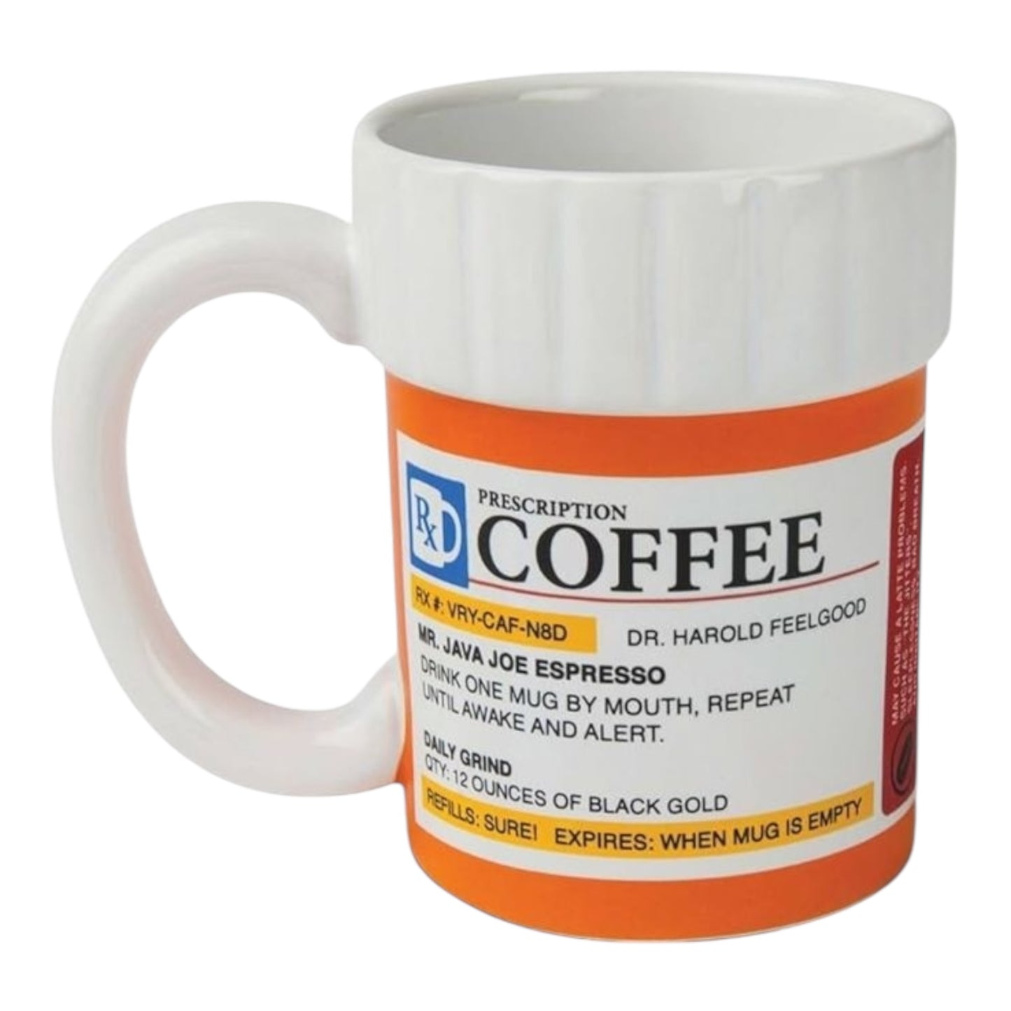 Prescription Pill Bottle Coffee Cup